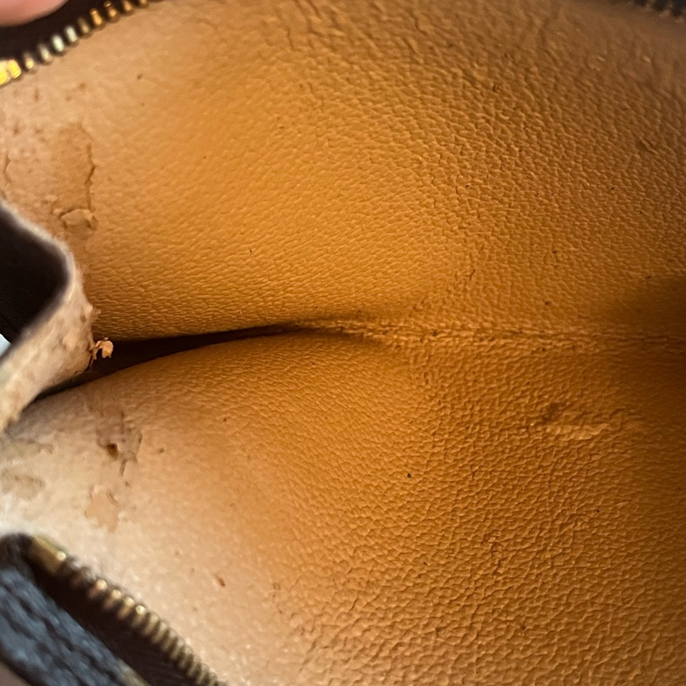 Louis Vuitton Brown and Gold Monogram Pouch - Picture 6 of 7
